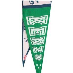 Kenzo Silk Scarf NEW WITH TAGS (grass green, white, pink and navy)